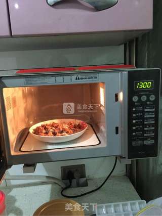 微波炉蒜香鸡丁的做法步骤:8
