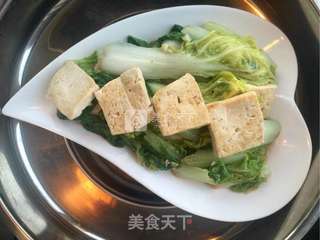 白菜炖豆腐的做法步骤:11