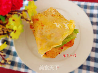 绿豆面煎饼果子的做法步骤:9