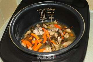 干豆角肉片煲仔饭的做法步骤:7
