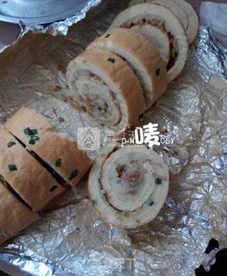 【薯蓉肉松蛋糕卷】每一口蛋糕都是厚实的感觉的做法步骤:11