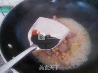 黄豆烧猪尾的做法步骤:7