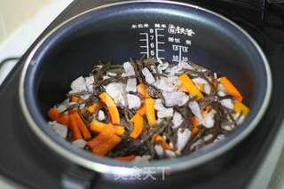 干豆角肉片煲仔饭的做法步骤:8