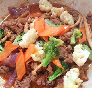 香芹肥牛饭的做法步骤:14
