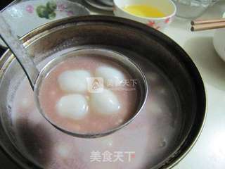 红豆沙酒酿丸子的做法步骤:7