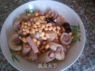 黄豆烧猪尾的做法步骤:5