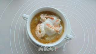 鲜虾窝蛋蒸肉泥的做法步骤:8