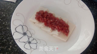 鱼香蒸豆腐的做法步骤:3