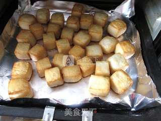 超简单美味---烤鱼豆腐的做法步骤:4