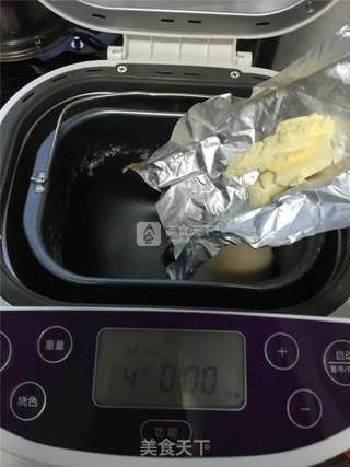 【ACA果木窑烤面包机试用报告】香葱肉松面包卷的做法步骤:3