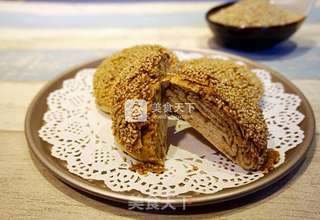 酥脆掉渣的芝麻酱烧饼的做法步骤:13