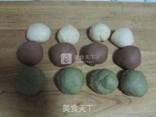 三色面包的做法步骤:7