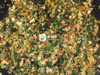 什锦素包子-香菇油菜胡萝卜的做法步骤:4