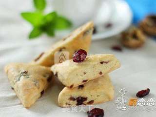 坚果蔓越莓司康的做法步骤:6