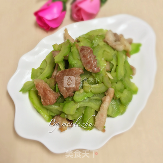 肉片苦瓜的做法步骤:11