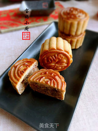 广式五仁月饼的做法步骤:24