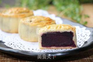 广式紫薯月饼的做法步骤:15