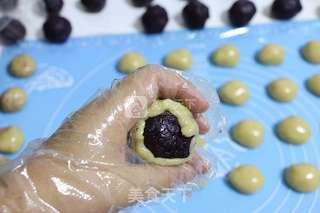 广式紫薯月饼的做法步骤:9