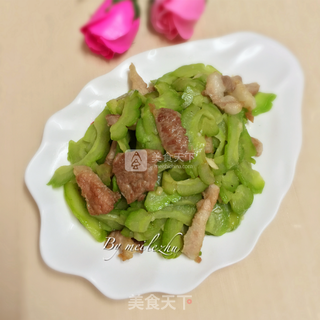 肉片苦瓜的做法步骤:12