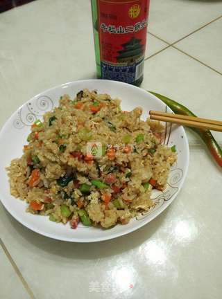 酱油炒饭的做法步骤:7