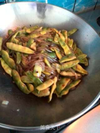 豆角炖粉条的做法步骤:6