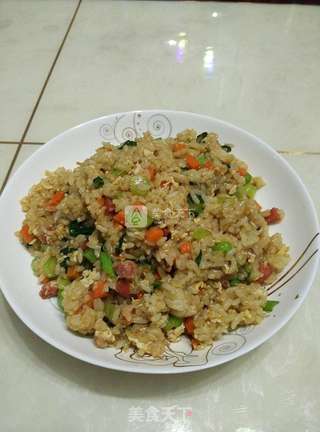 酱油炒饭的做法步骤:6