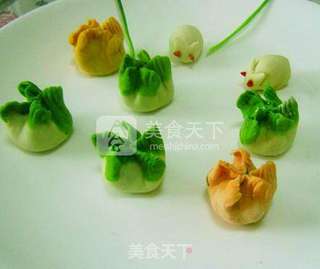 五彩饺子闹“中秋”的做法步骤:5