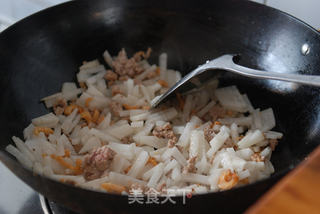 家乡的早茶点心——萝卜糕的做法步骤:8
