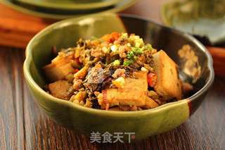 雪菜肉末烧豆腐的做法步骤:10