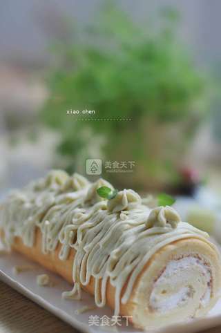 蒙布朗蛋糕卷的做法步骤:14
