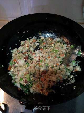 酱油炒饭的做法步骤:5