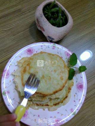 黄瓜鸡蛋饼的做法步骤:7