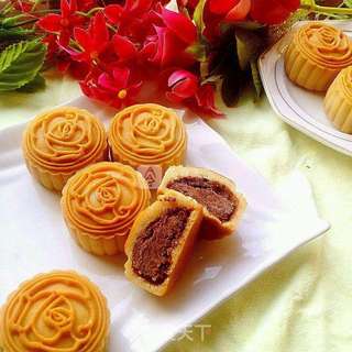 豆沙芝麻月饼 ~~蓁蓁真的做法步骤:10