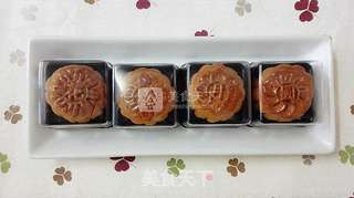 花好月圆——豆沙月饼的做法步骤:24
