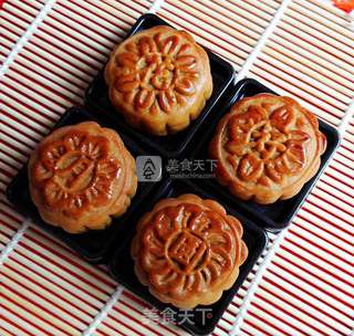 花好月圆——豆沙月饼的做法步骤:22
