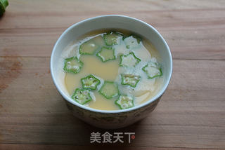 秋葵蒸蛋的做法步骤:5