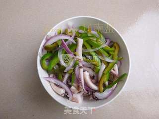 拌鱿鱼头的做法步骤:6