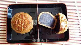 花好月圆——豆沙月饼的做法步骤:23