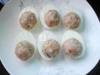 鸡蛋蒸丸子的做法步骤：5