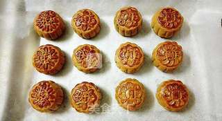 花好月圆——豆沙月饼的做法步骤:21