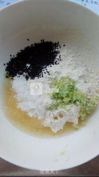 葱香芝麻土豆饼干的做法步骤:6