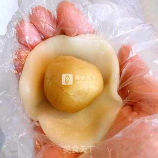 彩色冰皮月饼的做法步骤:17