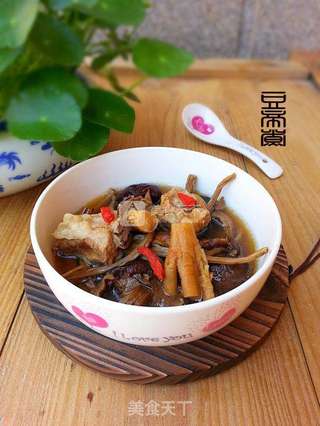 党参茶树菇排骨的做法步骤:10
