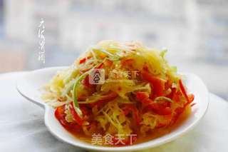炝拌丝瓜的做法步骤:11