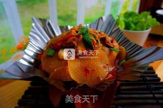 干锅萝卜片的做法步骤:16