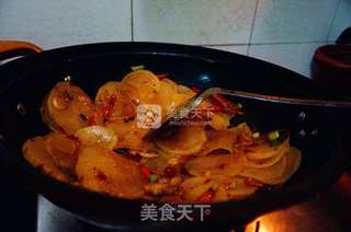 干锅萝卜片的做法步骤:11
