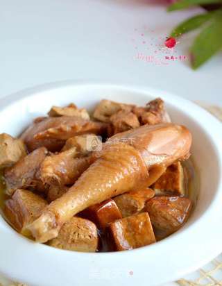 焖炖鸡肉豆腐干的做法步骤:10