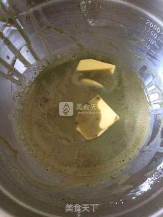 抹茶奶香馅儿的做法步骤:4
