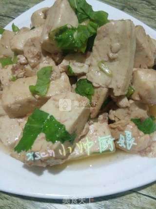 白玉镶翡翠~豆腐小炖小白菜的做法步骤:6