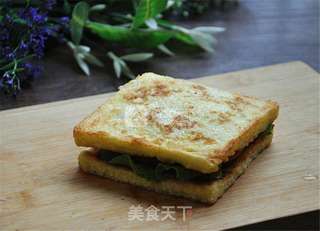 彩椒火腿三明治的做法步骤:14